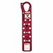 Master Lock 470-S440 Hole Sliding Safety Hasps, 12-Hole, 1.75 in. L, 1.25 in. Jaw Dia, Red