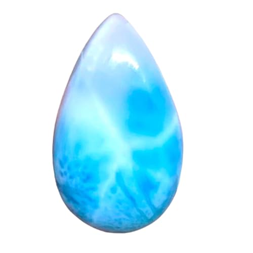 Pierre larimar naturelle poire pour composer vos colliers d'été