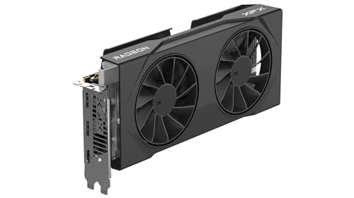 Image of XFX Swift AMD Radeon RX 9060 XT OC Gaming Edition with 8GB GDDR6 HDMI 2xDP, AMD RDNA 4 RX 9060XT RX-96TSW8GBA