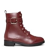 miMaO BELFAST – Botines con cordones de piel BURDEOS