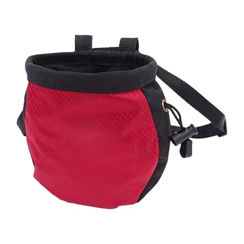 Bolsa de tiza para escalada con bolsillo seguro para evitar pérdidas durante el entrenamiento