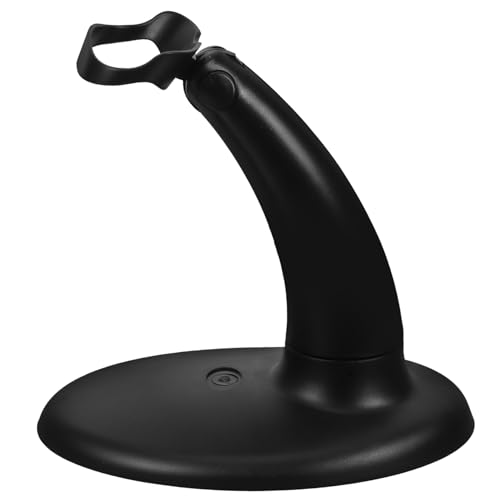 Supporto per Scanner Barcode Scrivania con Base Stabile e Angolare Flessibile Compatibile per Uffici Supermercati Biblioteche e Spazi Lavoro Mobili Nero