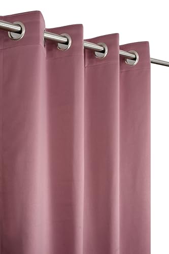 Image of LaVichitra 2 Pieces Solid Premium Blackout Curtains - Thermal Insulated, 3 Layered, 100% Opaque Long Door Curtain - 8 feet, Burgundy
