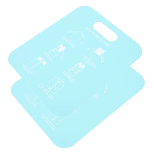 KOMBIUDA 2pcs Shirt Folding Board Easy Use Garment Folder for Adults Compact Material for Organizing Shirts Closets Lightweight and Space-Saving