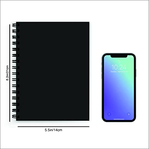 Image of Guitar music Spiral Wiro Unruled Blank Pages Notebook Diary Journal Drawing Book Size-A5(6X9 Inches) (Guitar music)