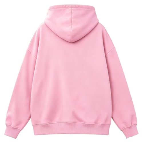 Women's Hoodie Cat Pouch Plush Oversized Fleece Fuzzy Vintage Sweatshirt - image 5