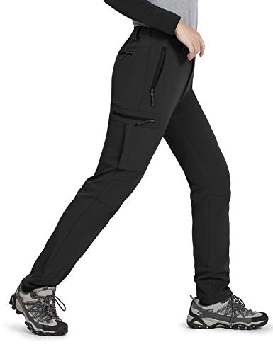image for Gouxry Snow-Ski-Pants-Women-Fleece-Lined Winter Insulated Water Resist