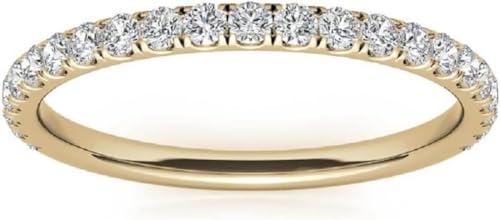 Moissanite Wedding Band For Women, Matching Comfort Fit Band, Engagement Ring, 925 Silver / 10K 14K 18K Solid Yellow Gold Band, Eternity Band, Diamond Band, Vintage Antique Anniversary Ring For Her