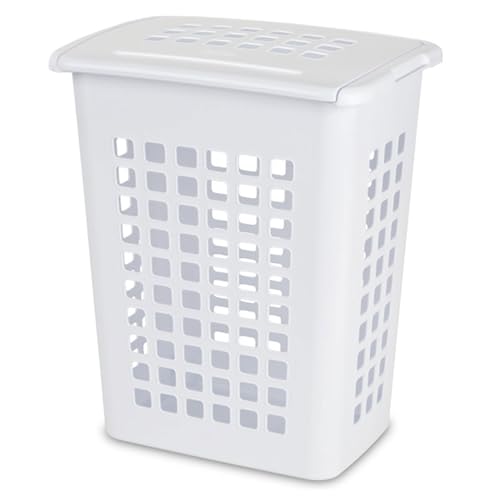 Sterilite LiftTop Laundry Hamper with Lid for Home and Bathroom, 8-Pack - image 1
