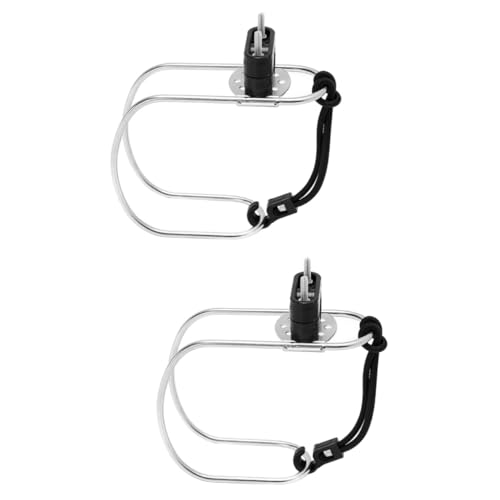 BESPORTBLE 2 Piezas Soporte de de Vida no Perchas Bolsa Seca de de natación SOGA Nadar Soporte para Aros Salvavidas para Yates Soporte para aro Salvavidas Acero Inoxidable