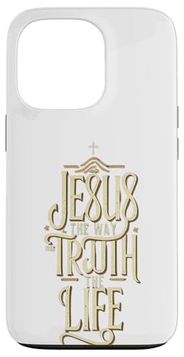 Jesus The Way Truth Life �����̈�� �L���X�g���̗�q�M�t�g �X�}�z�P�[�X iPhone 13 Pro �p