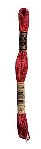 Image of DMC 6-Strand Embroidery Cotton 8.7yd Bundle - Cranberry Color Family - 6 Skeins of Thread