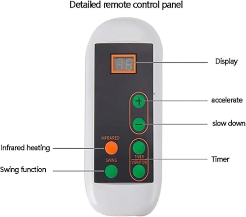 Masajeador de pies Swing, máquina de ejercicio aeróbico eléctrico portátil para fisioterapia, con 10 velocidades ajustables, alivia el dolor y mejora la circulación sanguínea miniatura 7