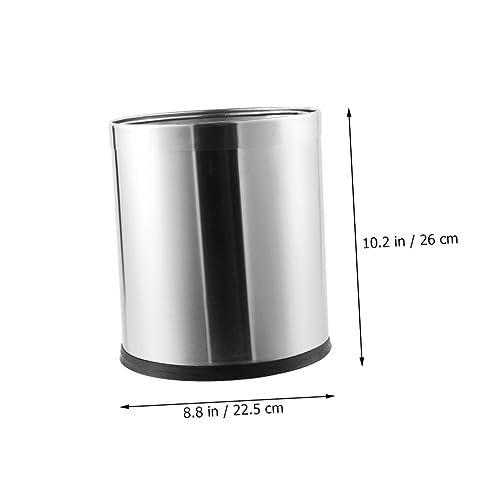 Caneca de basura rectangular acero inoxidable 10L miniatura 2