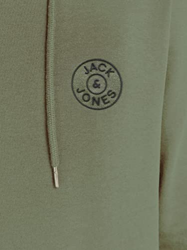 JACK & JONES Herren JJEBASIC Logo Sweat Hood, Dusty Olive/Black, XL – Ansicht 3