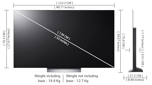 Image of LG 139 cm (55 inches) 4K Ultra HD Smart OLED TV 55C2PSC (Black)