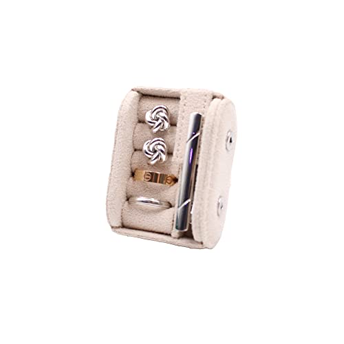 Luxe Timepiece Collection Watch Roll Accessory Pillow in Cream Lining - Compatible with Swiss Green, Navy Blue, and Rosso Red Watch Roll