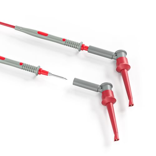 Image of Goupchn 2PCS SMD IC Test Hook Clips Grabber with 2mm Female Jack for 2mm Plug Test Probe Electrical Testing