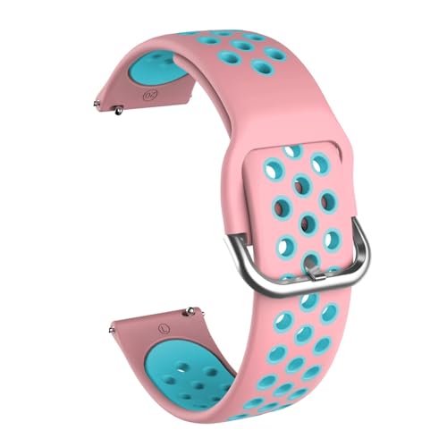 [�����ȓX] 20 22 mm�ėp�X�|�[�c�ʋC���V���J�Q���x���g�ɓK���T���X��Gear S 3 Frontier/Galaxy Watch 6/5/4/Active 2�����x���g(Pink blue,20mm)