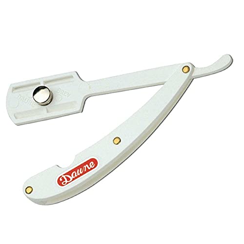 Rasoio da Barba Professionale Daune, Classico, Plastica, Tutti, Uomini appassionati di rasatura tradizionale, Unisex adulti, Nero