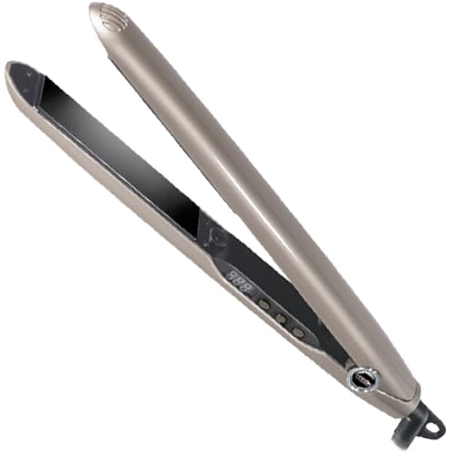 HAIRON Euphoria GOLD, Piastra per Capelli Professionale, con Generatore di Ioni e Piastre in Tormalina e Cristalli D’Argento, Temperatura max. 230°C.