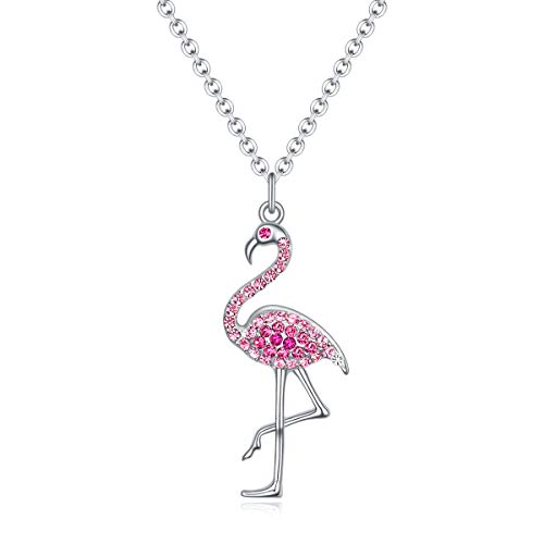 Girls Animal Charm Necklace Jewelry Gifts,Flamingo Horse Unicorn Mermaid Elephant Sloth Pendant for Women Boys