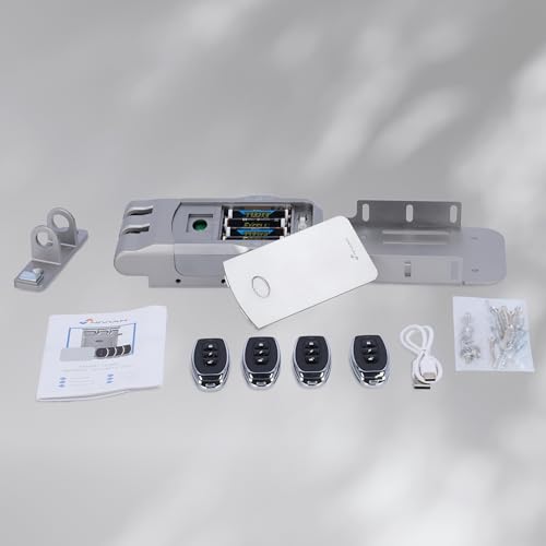 Nivian Serratura Invisibile Elettronica Senza Fili NV-REMOTEBOLT – Serratura Antivandalica A Radio Frequenza Con Telecomando, Doppio Motore, Apertura E Chiusura Da Interno Ed Esterno (Nessuna App) - 7