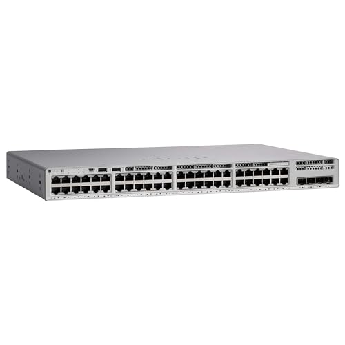 C9200L-48P-4X-E 48-Port 4x10 Gigabit Ethernet Uplinks PoE+ Network Essentials Switch (New Sealed)