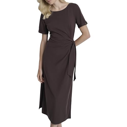 Robe col bateau DKNY avec nœud drapé élégant sur le devant