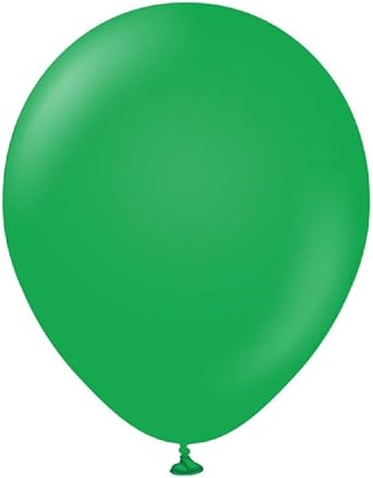 Kalisan Latex Retro Balloons Pack of 100 One Size Green