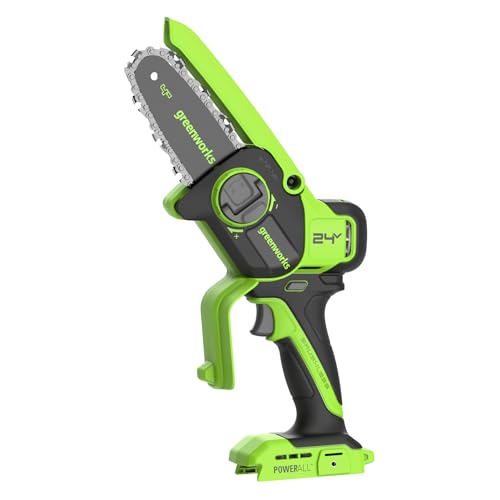 Image of Greenworks 24V 4' Brushless Mini Chainsaw (Auto Oiler, Tool-Free Tensioning, Ultra-Lightweight), Battery and Charger Not Included