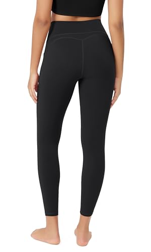 ODODOS Women's Tummy Control 7/8 Compression Leggings with Pockets High Waist Workout Running Yoga Pants - 25" Inseam2