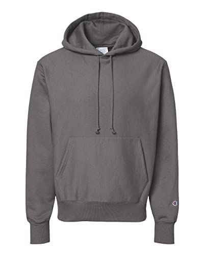 Champion Felpa con cappuccio da uomo Reverse Weave, Grigio...
