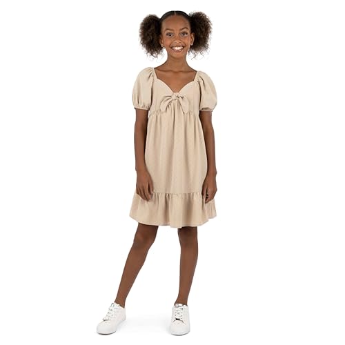Speechless Girls' Short Sleeve Sweetheart Neck Dress2