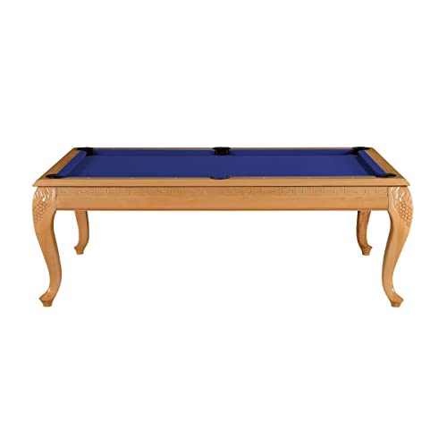 Billiard-Royal Mesa de billar para piscina modelo Mina 7 pies con goma de cinta K-55 y elección de telas, color de la tela: azul real