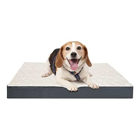 Dohump Dog Bed for Large Dogs, Orthopedic Foam Mattress and Pillow Mat for Dog Crate, Waterproof, Soft, Washable Removable Cover (76cm x 51cm x 8cm, Grey) Cover