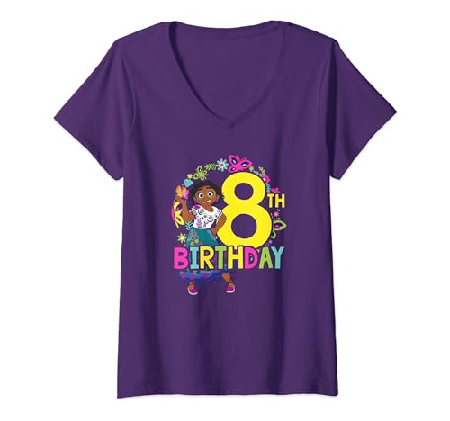 T-shirt Encanto Disney 8 ans Maribel fille col V anniversaire