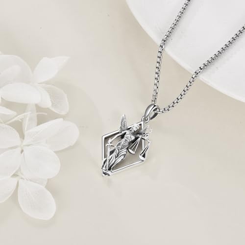 Scales of Justice Necklace Sterling Silver Balance Libra Pendant Justice Jewery Lawyers and Attorneys Themed Gift for Men Women3
