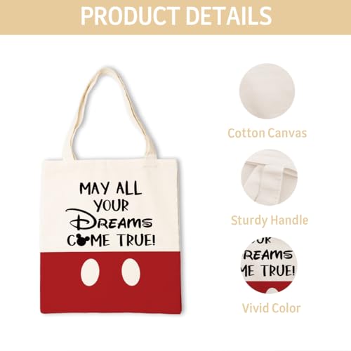 Nrudmmy FBD040-YH Canvas Tote Bag For Women, Disney Theme Tote Bag thumb #2