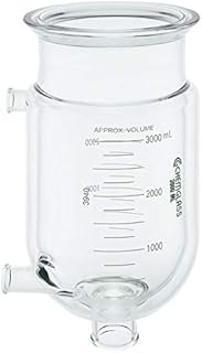 Chemglass 5000mL Reaction Vessel, Jacket; Vessel, Reaction, Jacketed, 5000mL, 150mm Flange, 1 1/2