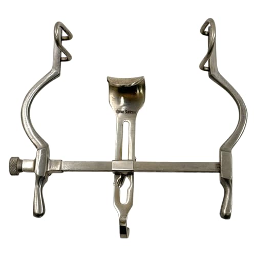 1 Each Veterinary Spreading Retractor 4 inch Balfour Retractor Fenestrated- German Stainless Steel - Self-Retaining Retractor