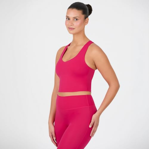 Image of YITTY Active Sports Bra Tank, Tank Top for Women with Built-in Bra, Racerback, Removable Cups, Low-Impact Yoga and Gym