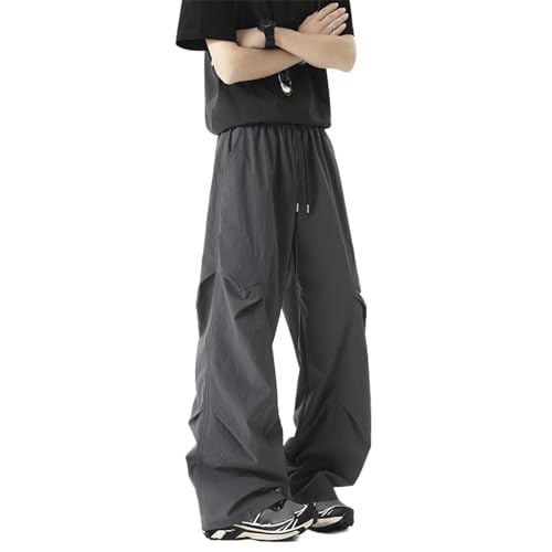 Men's Pants Workwear Ice Silk Lightweight Sporty Couple Style Summer Casual Long Pants for Men
