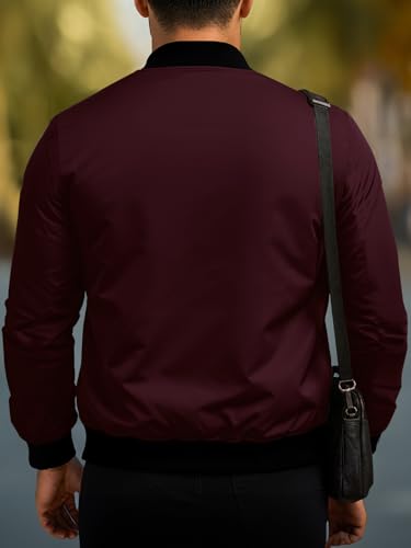 Image of Noble Monk Men's Polyester Standard Length Bomber Jacket