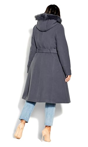 City Chic Women's Plus Size Coat Miss Mysterious4
