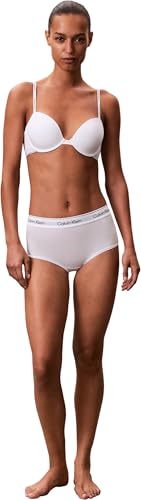 Calvin Klein Damen Demi-Cups BH Lightly Lined mit Logobund, Weiß (White), 75A 3