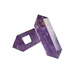 MIPPO® Natural Amethyst Double-Pointed | Polished Rough Crystal Stone for Handicrafts, Jewelry & Decorative Use – Raw Amethyst Gemstone Craft Accessory 3 319Z4acNNBL. SL500 . SS300