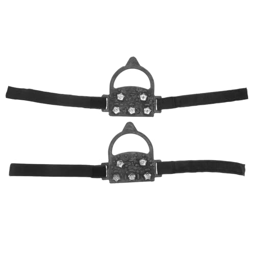 Sosoport Cleats Ice Cleat Spikes Crampons Shoe Grips for Ice Snow Lightweight Portable