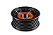 Holley 20-141BK LS High-Mount A/C Accessory Drive Kit - Includes SD508 A/C Compressor, Tensioner, & Pulleys- Black Finish