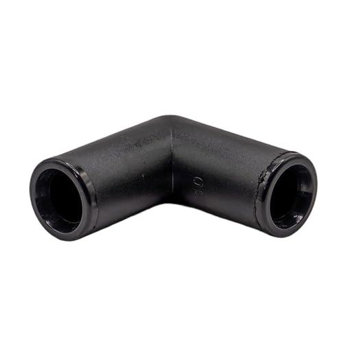 25-Pack | ½ Compression Elbow | Fits .700–.704 OD Poly Drip Irrigation Tubing & Dripline | Black Insert Connector
